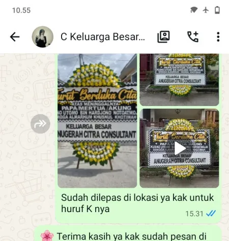 Pengiriman Papan Bunga Duka Rs Hermina