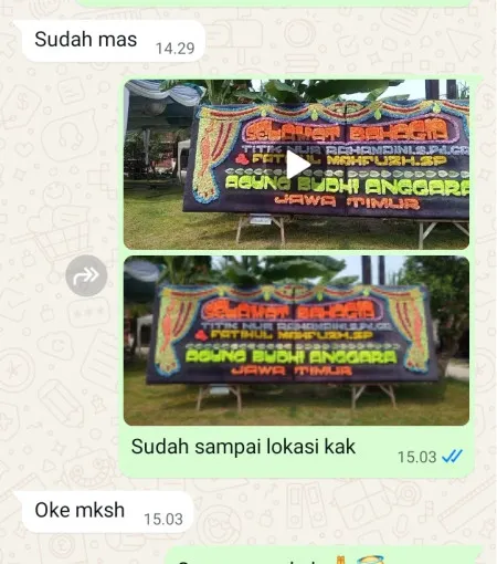 Pengiriman Papan Bunga Rs Hermina