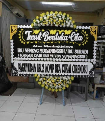 Papan Bunga di Rs Hermina